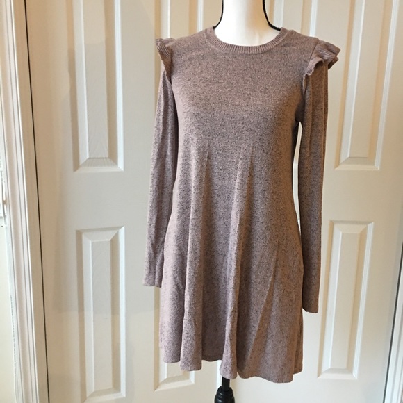Bcx ruffle stretchy flare sweater dress blush pink - Picture 8 of 8